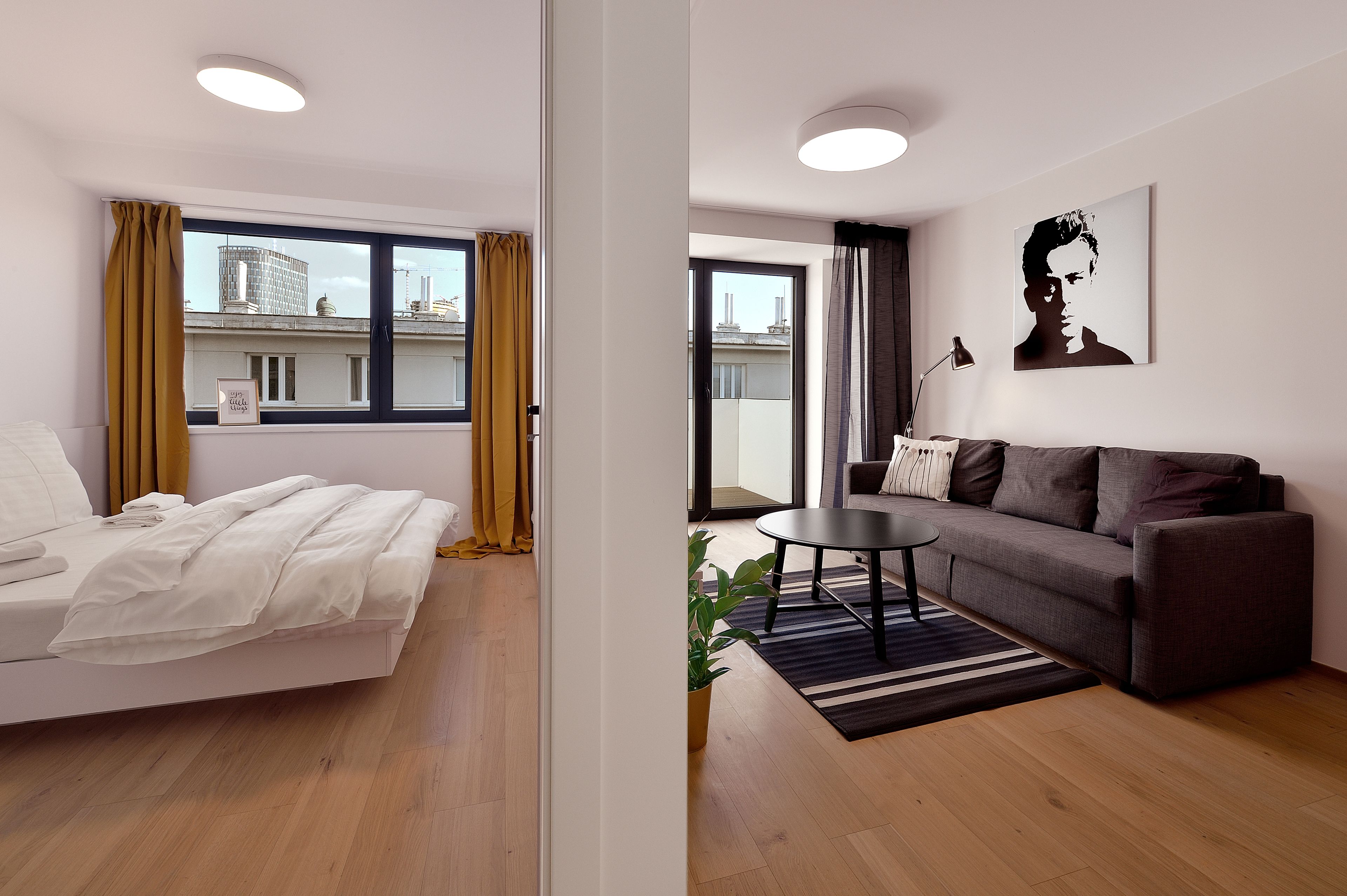 Lägenhet Deluxe | Allergitestade sängkläder och mörkläggningsgardiner