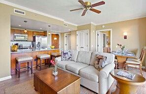 TV, DVD player, stereo