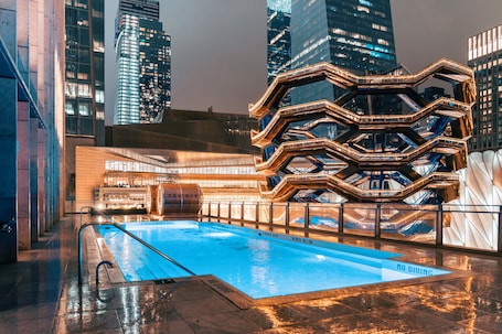 Indoor pool, seasonal outdoor pool, cabanas (surcharge), sun loungers. Equinox Hotel New York