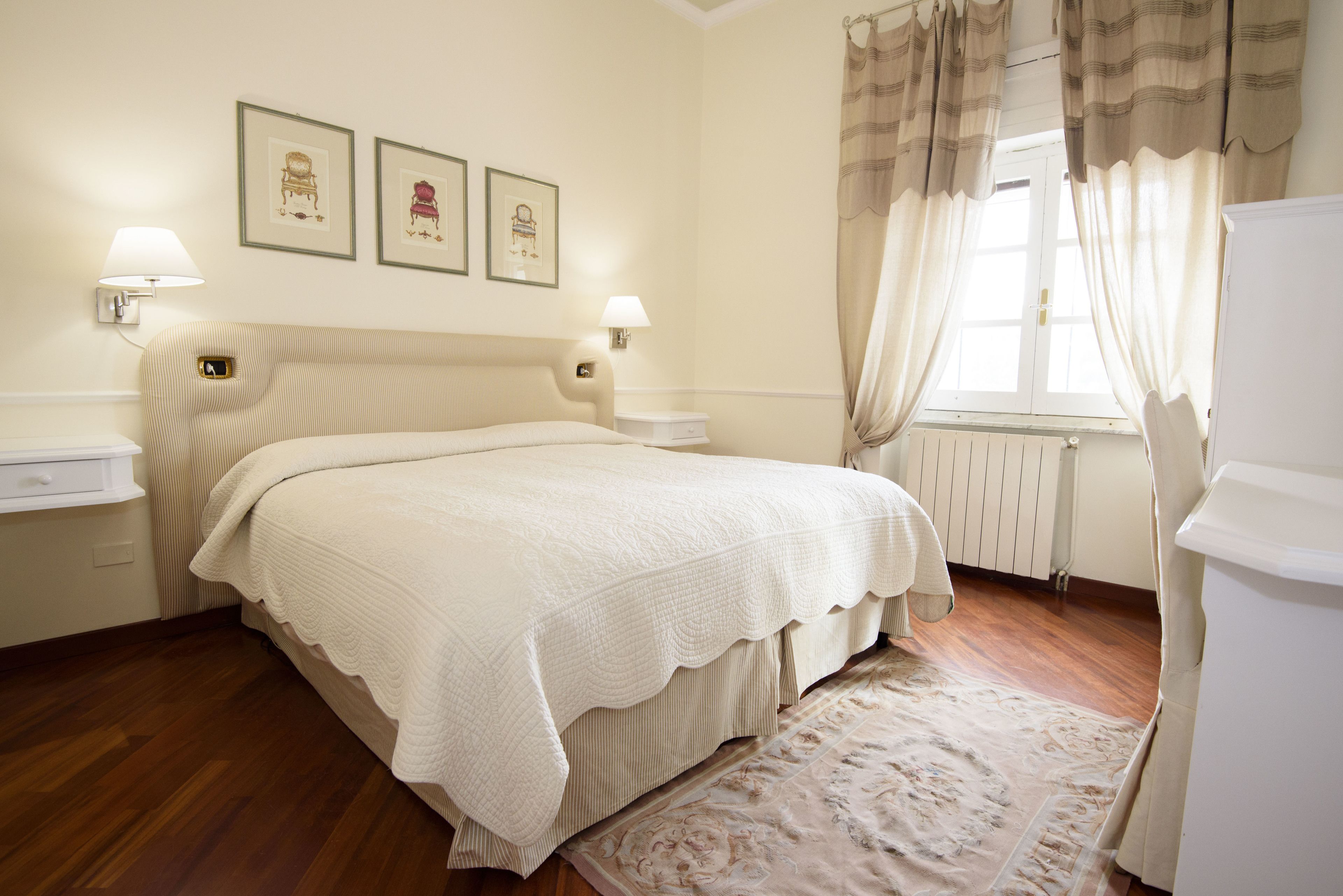 Habitación superior con 1 cama matrimonial o 2 individuales (Green) | Sábanas de algodón egipcio, ropa de cama de alta calidad y edredón 