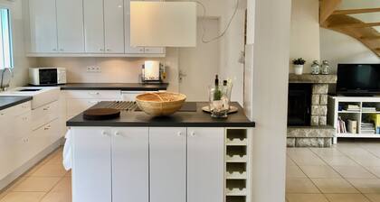 plage à 60m, Morbihan villa 4/9 pers. 4 ch. 2 bains, 3 étoiles, wifi FIBRE