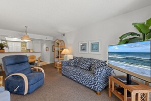 Smart TV, DVD player, books