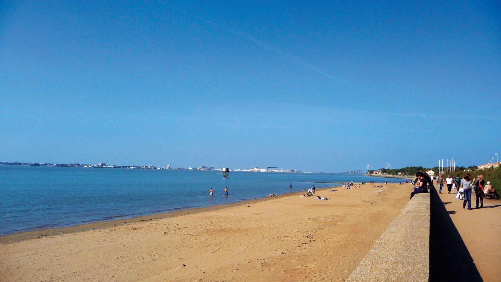 Aan het strand