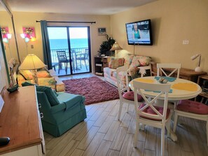 Smart TV, DVD player, books