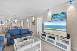 Smart TV, DVD player, books