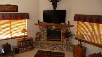 Smart-TV, Kamin, Videospiele, DVD-Player