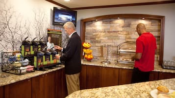 Free daily buffet breakfast