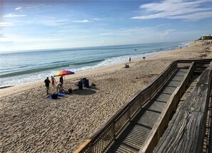 Beach nearby, beach umbrellas