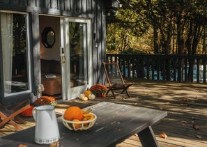 Terrace/patio - Pool, sauna, large 2000sf deck, tennis court, a private trail, 15.5 acres  (Kerhonkson)