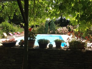 A heated pool