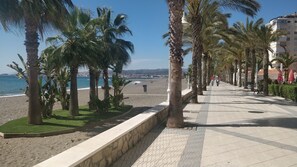 Beach nearby, sun-loungers