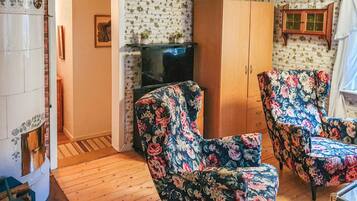 Télévision, cheminée, lecteur de DVD, chaßne hi-fi