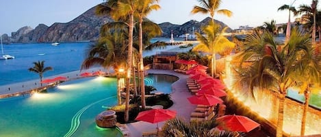 A heated pool