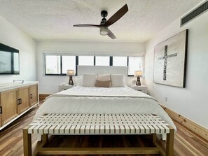 2 bedrooms, iron/ironing board, travel cot, WiFi