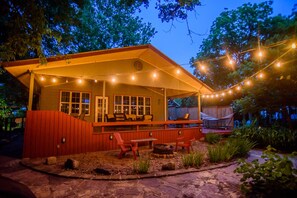 Outdoor dining - Guadalupe River Retreat with Kayaks, Ping Pong & Foosball!  (Seguin)