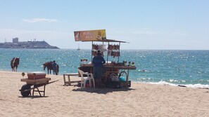 On the beach