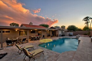 Una piscina riscaldata