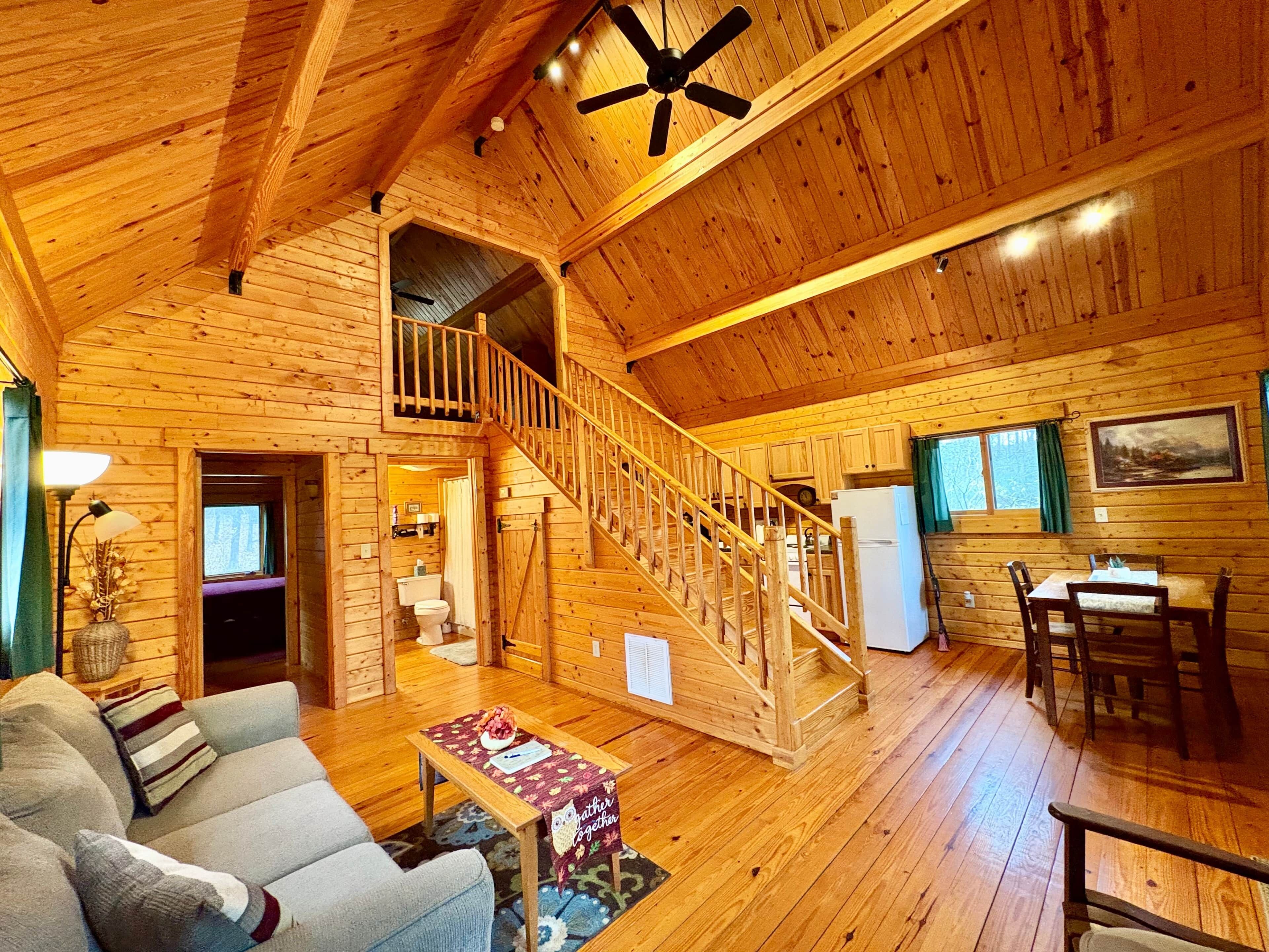 TV, fireplace, stereo