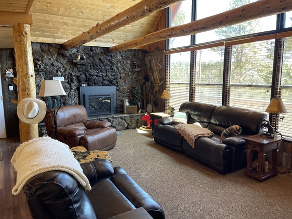 Smart TV, fireplace, DVD player, video library - Leave All Your Troubles Behind When You Stay At The Starry Night Cabin (Duck Creek Village)