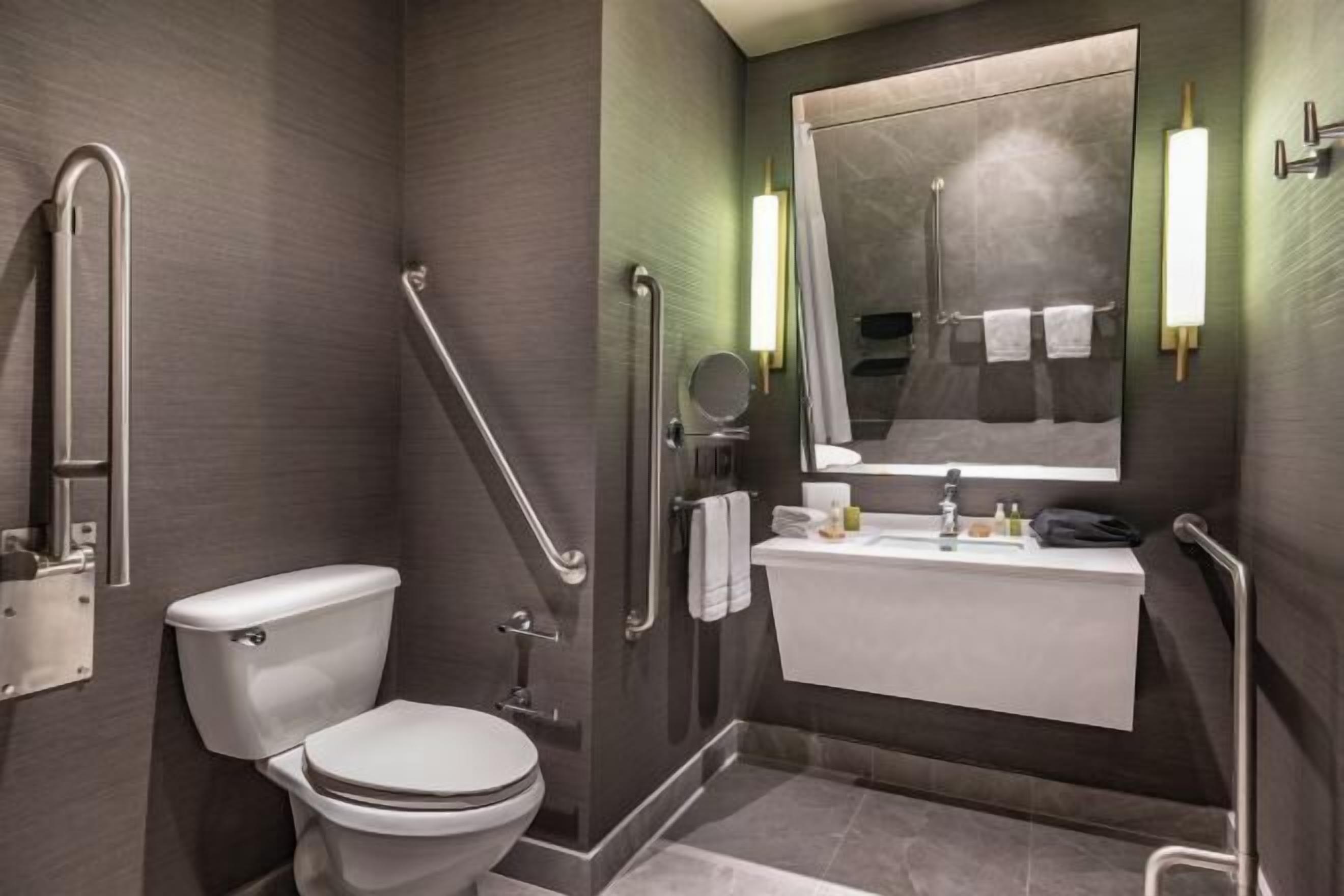 Bathroom | Shower, free toiletries, hair dryer, towels