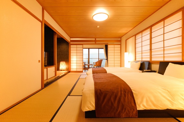Deluxe Japanese Style Twin Room | Premium bedding, down comforters, in-room safe, bed sheets