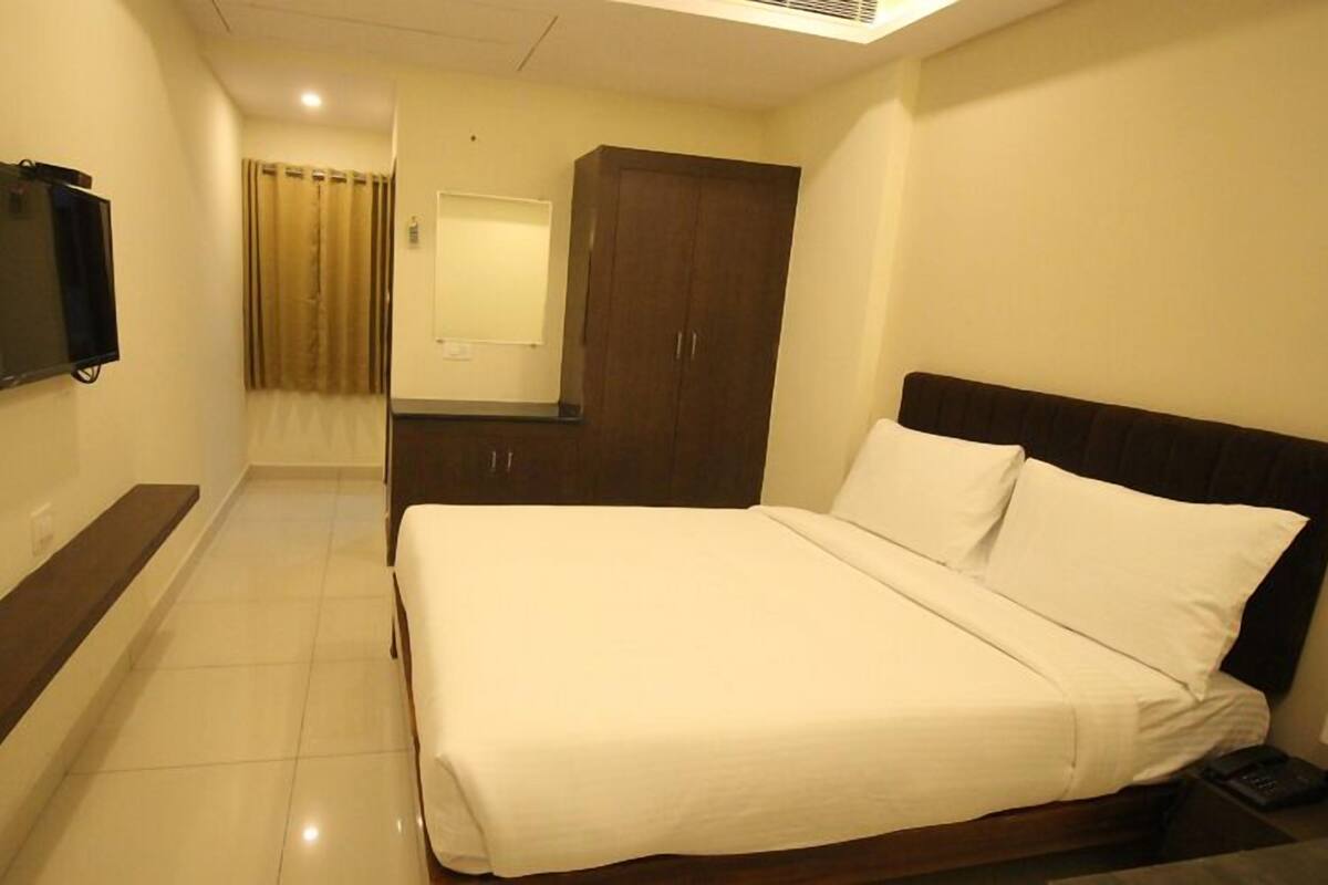 Phòng Executive | Bộ trải giường bằng vải cotton Ai Cập, chăn bông