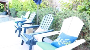 Terrace/patio - Canyon Trail Resort ☀️Private EPIC Pool, Spa & Yard - Amazing Views ⭐⭐⭐⭐⭐ (Indio)