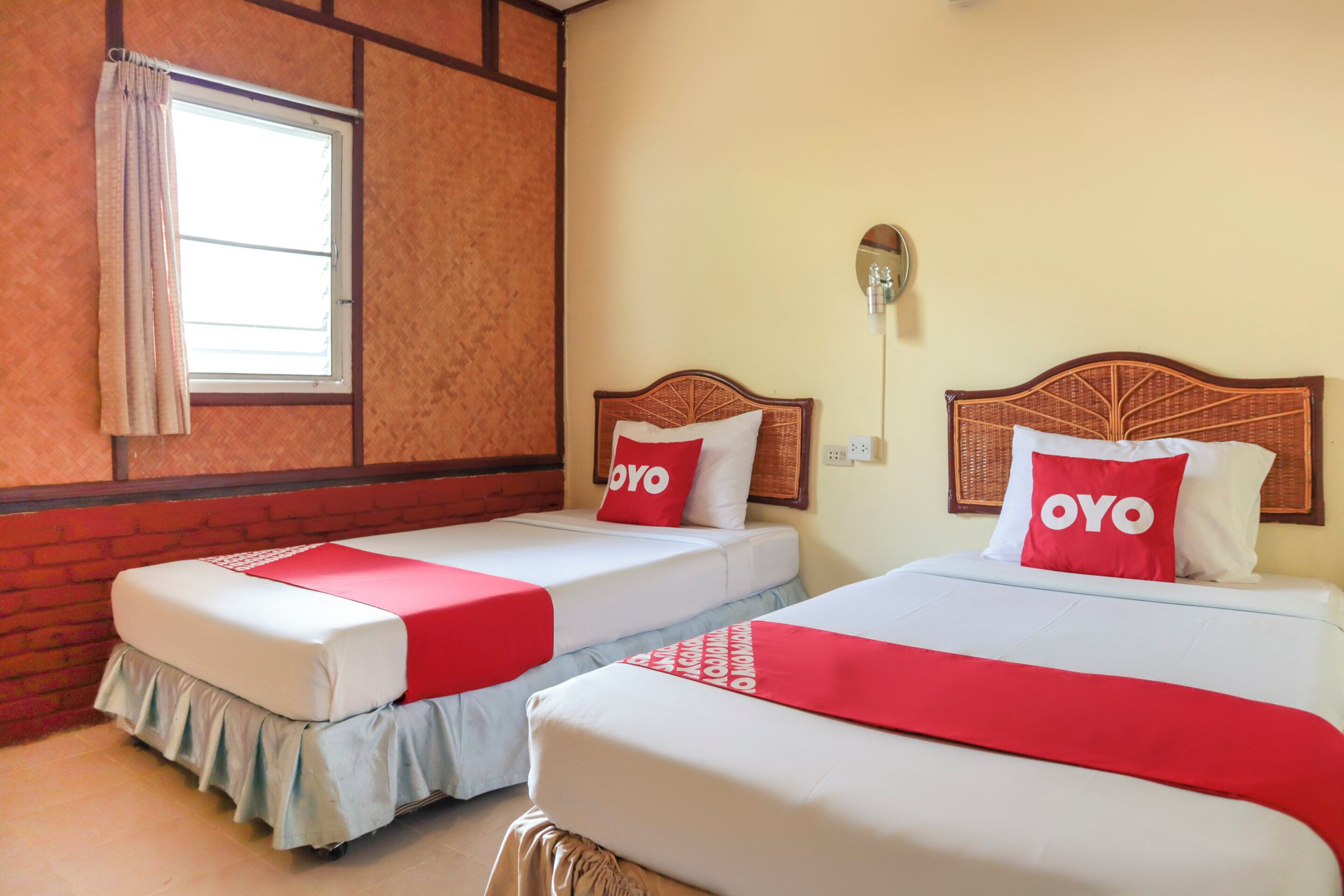 Chambre Standard avec lits jumeaux | Bureau, accès au Wi-Fi (inclus), literie fournie