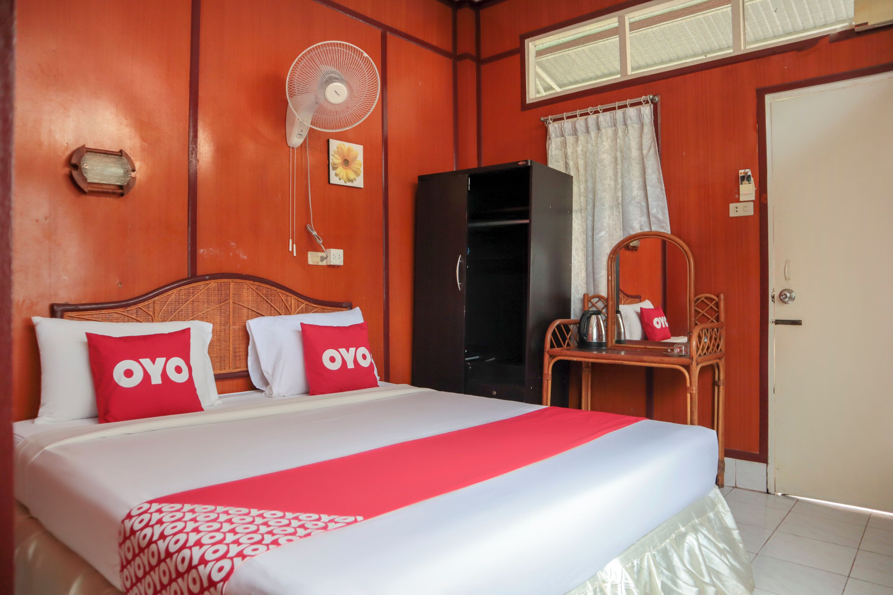 Chambre de base avec lits jumeaux | Bureau, accès au Wi-Fi (inclus), literie fournie