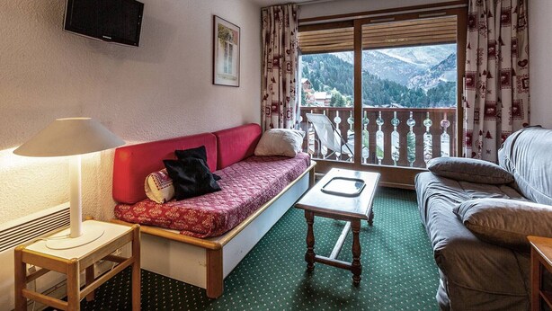 Living area - Family apartment in Méribel Mottaret with balcony (Méribel)