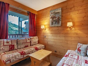 TV - Ski-in/ski-out studio, balcony, divisible, Laitelet (Méribel)