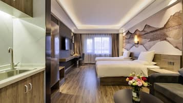 Standard Apartment, 2 Twin Beds | 1 bedroom, minibar, in-room safe, desk