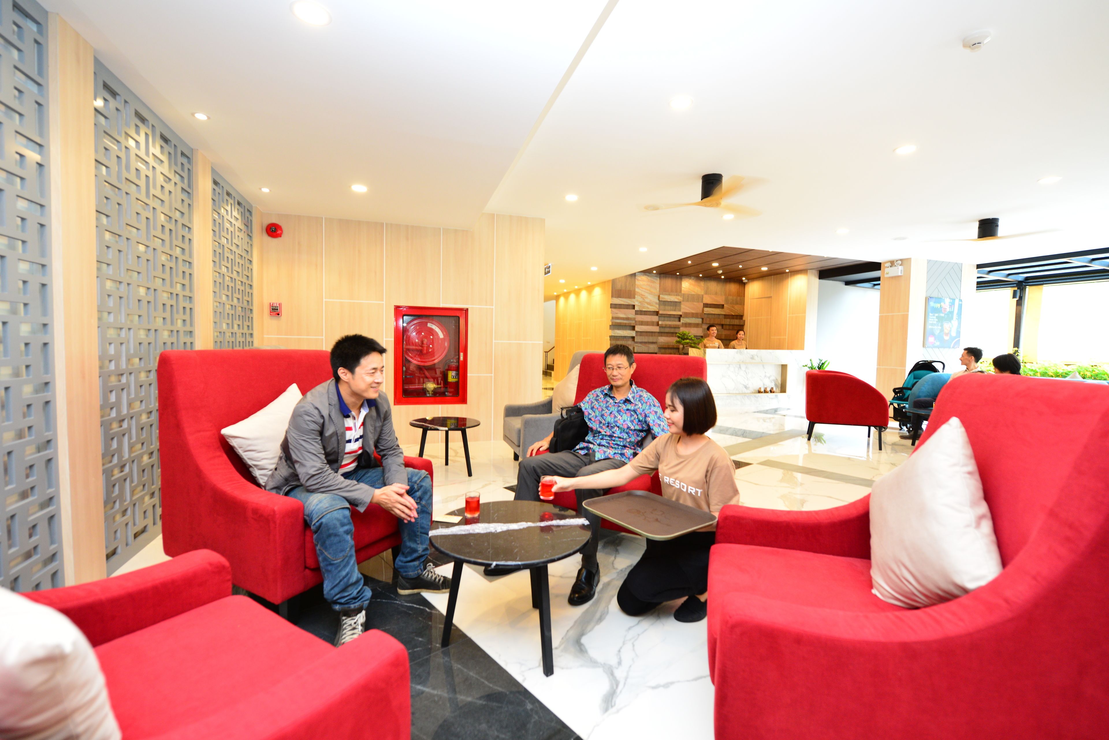 Lobby sitting area
