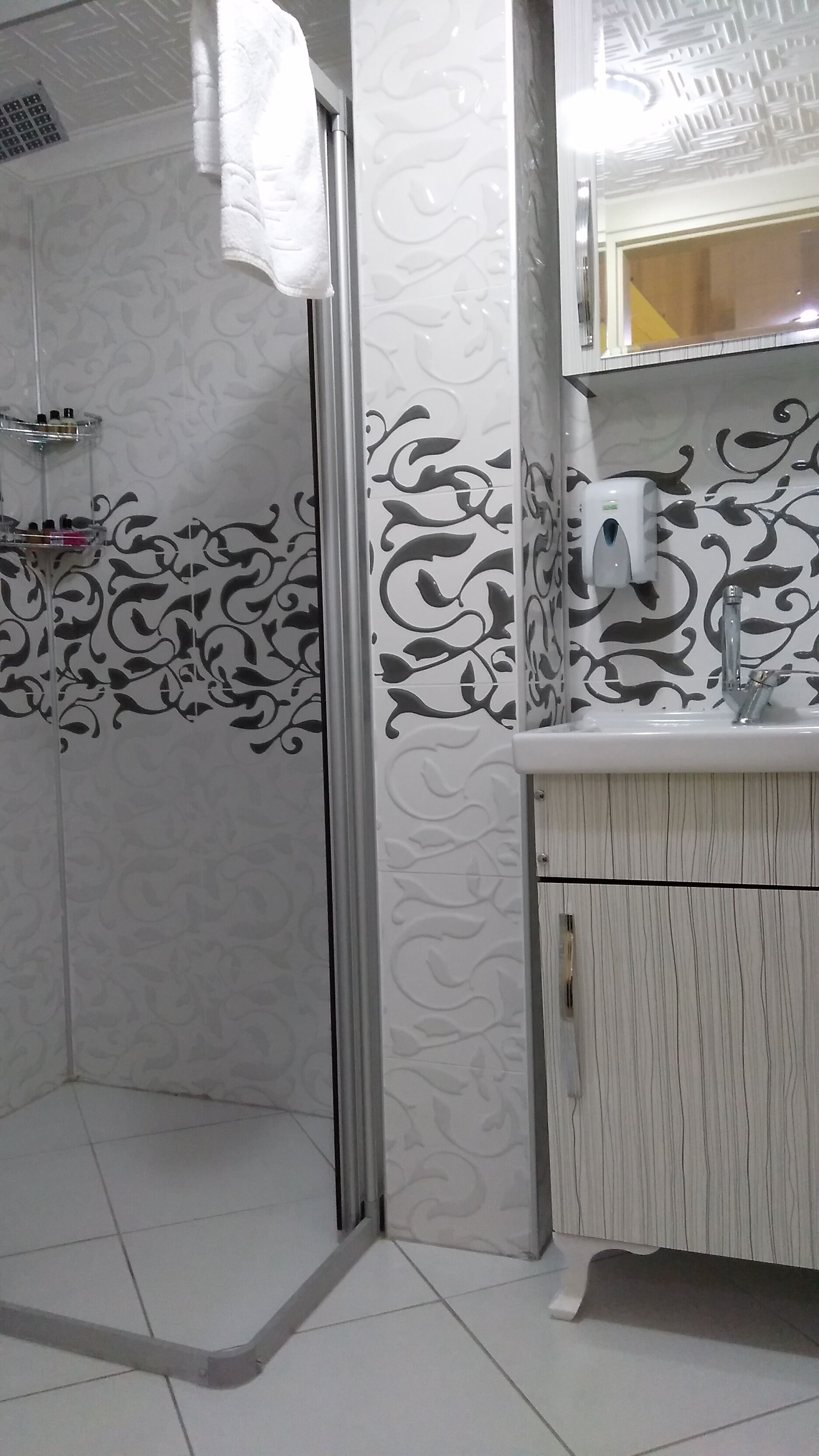 shower, free toiletries, hair dryer, slippers