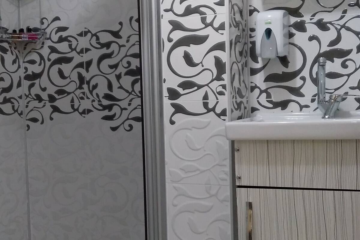 shower, free toiletries, hair dryer, slippers