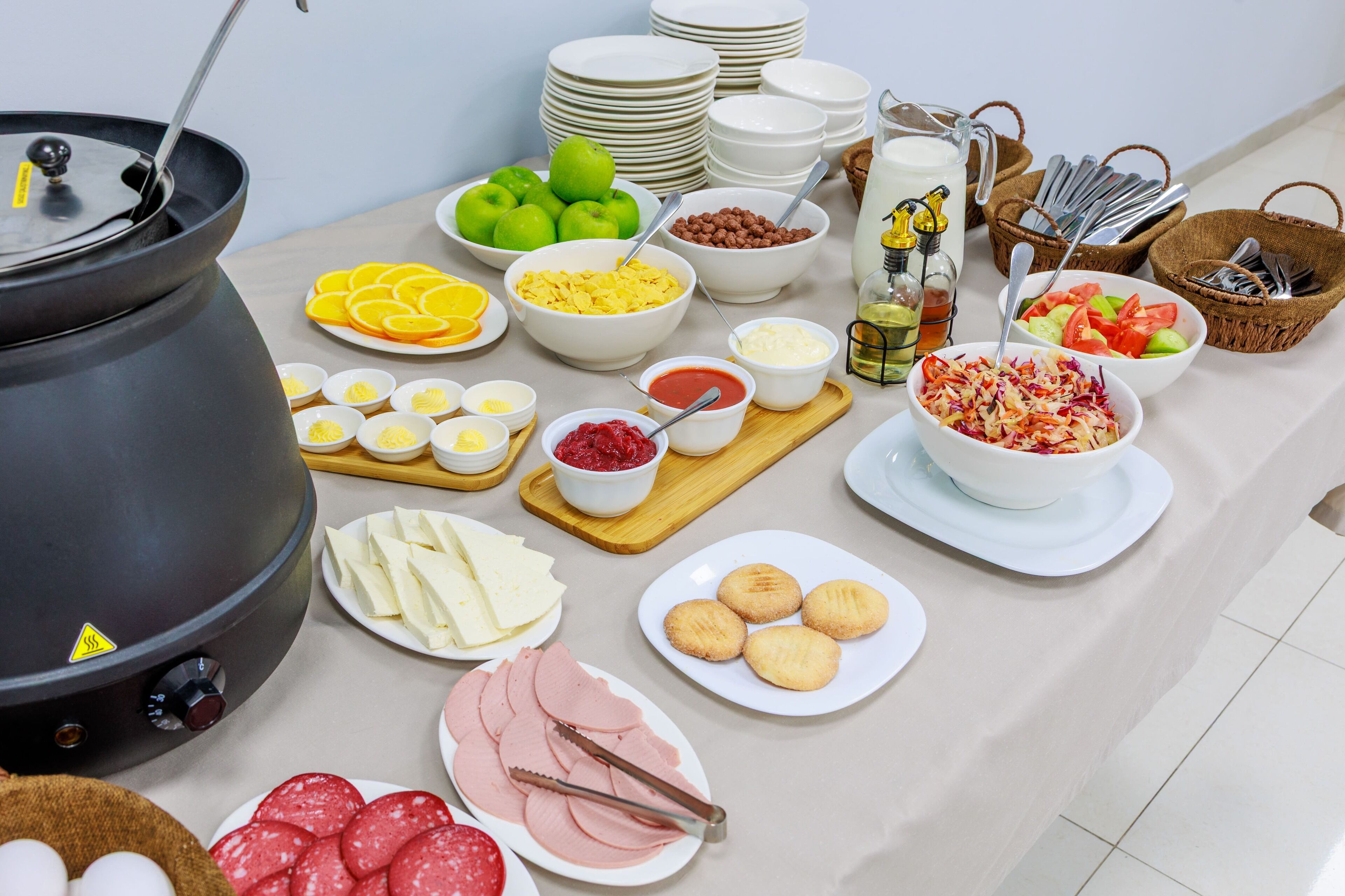 뷔페 아침 식사