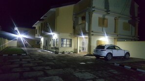 Front of property – evening/night