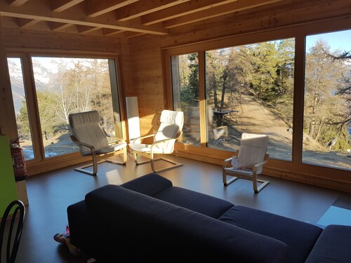 Bright chalet Tzoumaz - Verbier magnificent view on privileged environment