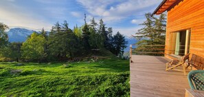 Terrace/patio - Bright chalet Tzoumaz - Verbier magnificent view on privileged environment (La Tzoumaz)