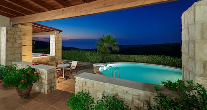Atemberaubender Land- und Meerblick für Familien und Paare mit privatem Pool