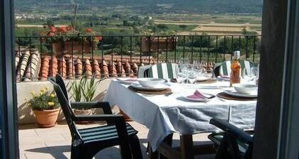 Luxurious 13c stone house with fabulous sun terrace and stunning panoramic views