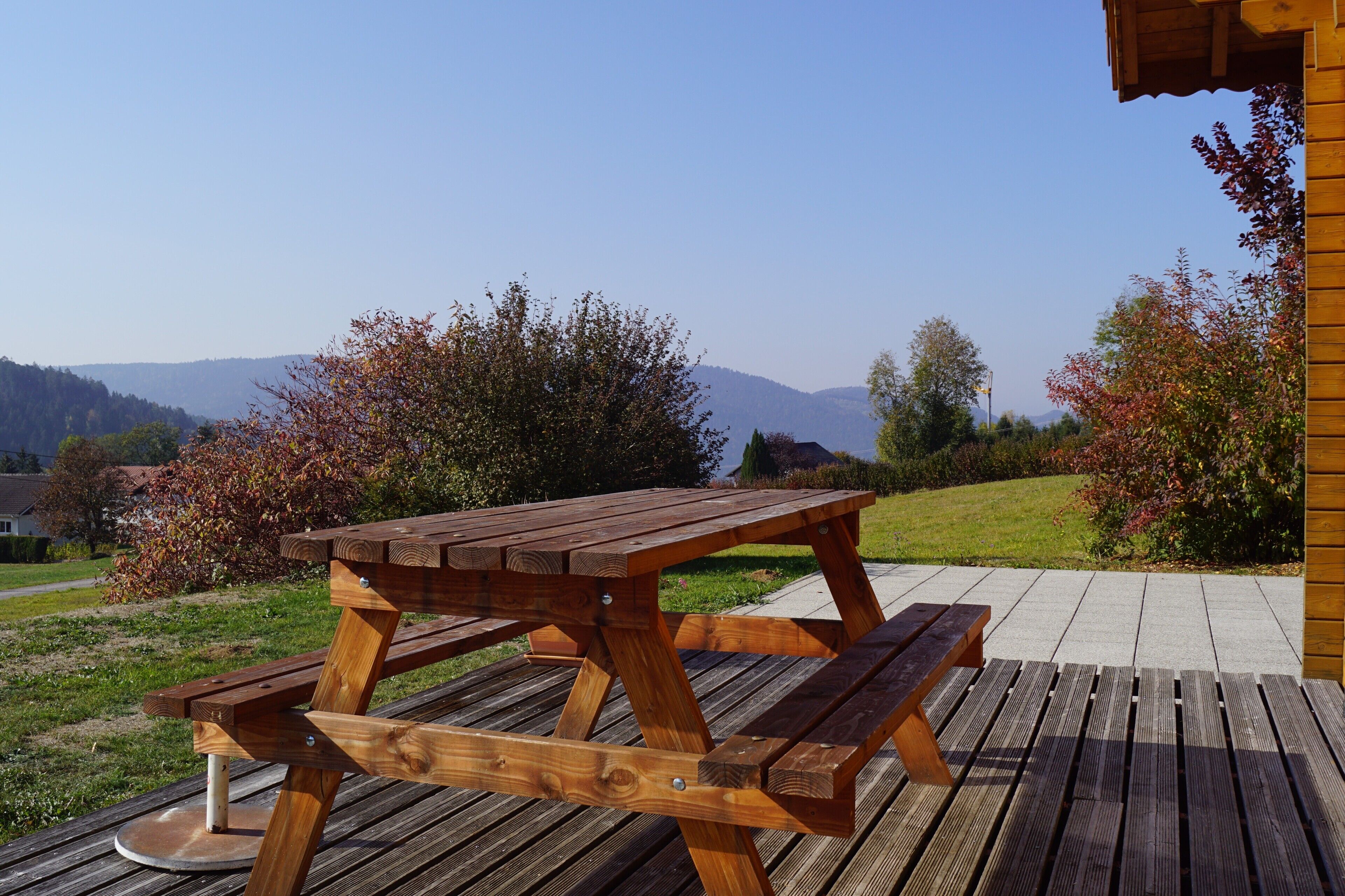 屋外ダイニングエリア