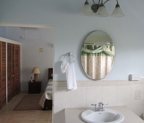 Shower, towels, soap, toilet paper - Beautiful Condo with Fantastic Sea and Sunset Views (Cap Estate)