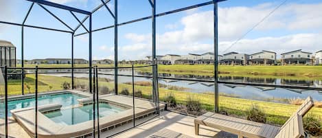 Indoor pool, a heated pool