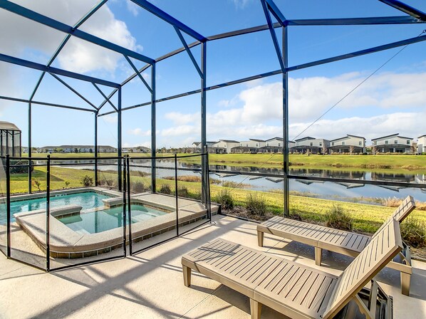 Indoor pool, a heated pool