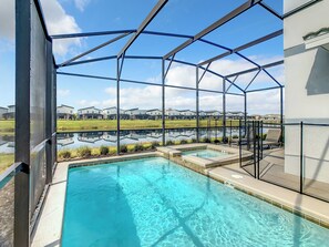 Indoor pool, a heated pool