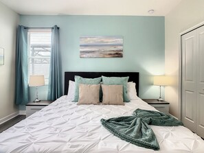 5 soverom, strykejern/-brett, reiseseng for barn og wi-fi (inkludert)