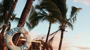 Sun loungers, beach towels