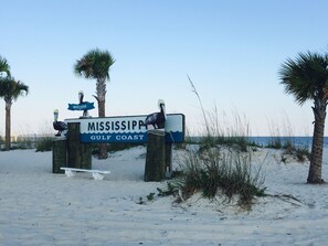 Beach nearby, sun-loungers