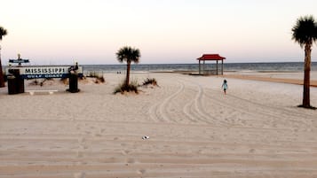 Beach nearby, sun-loungers